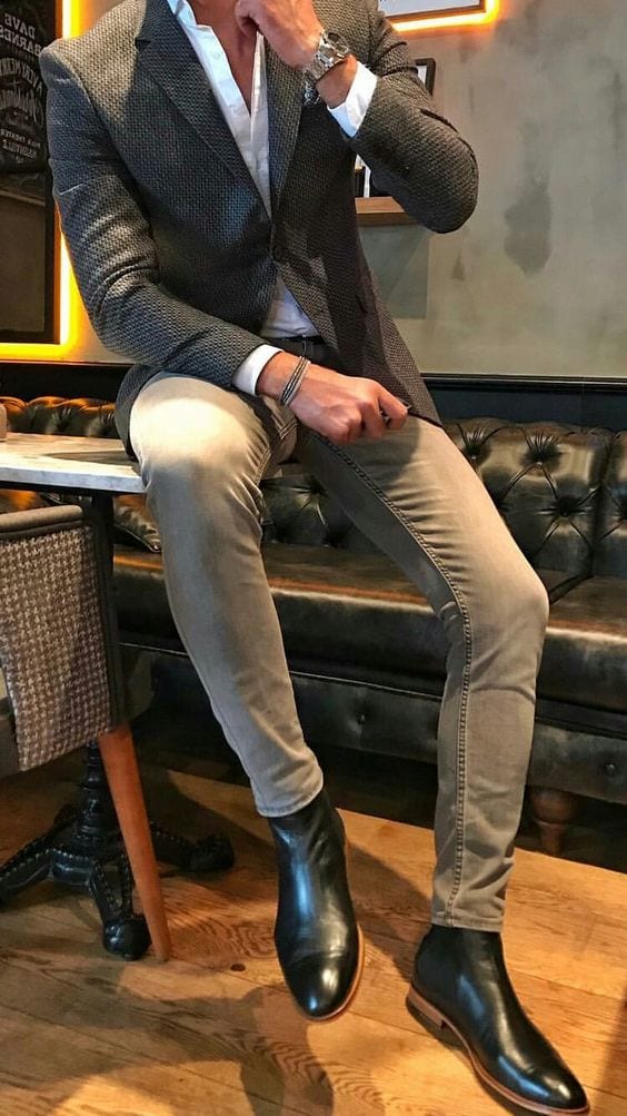 suit jacket with black shoes suit jacket with black shoes