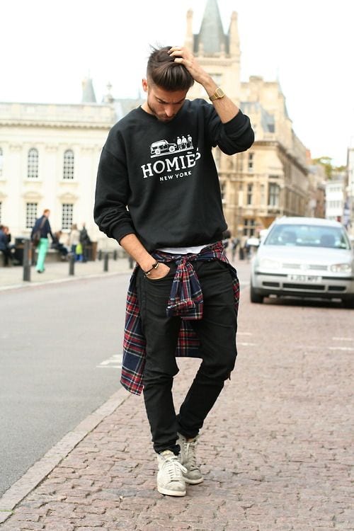 flannel shirt around the waist outfit for men flannel shirt around the waist outfit for men
