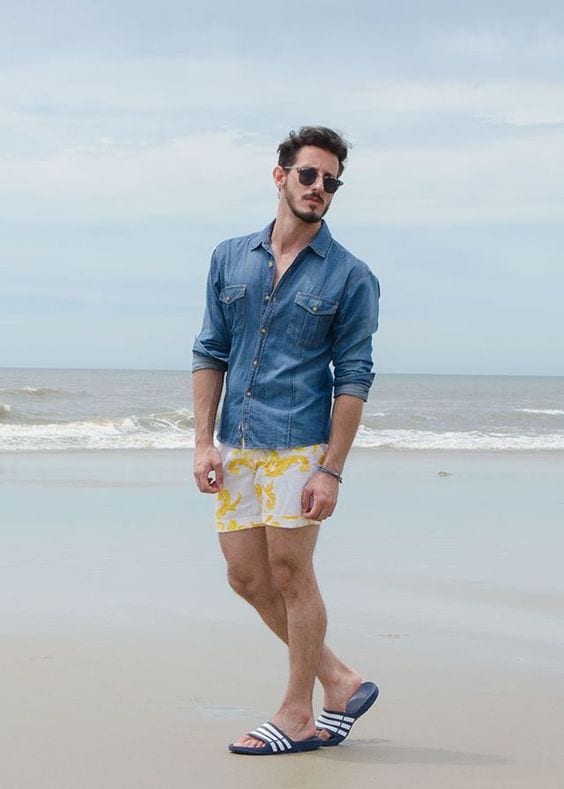 beach summer shorts with flip flops beach summer shorts with flip flops