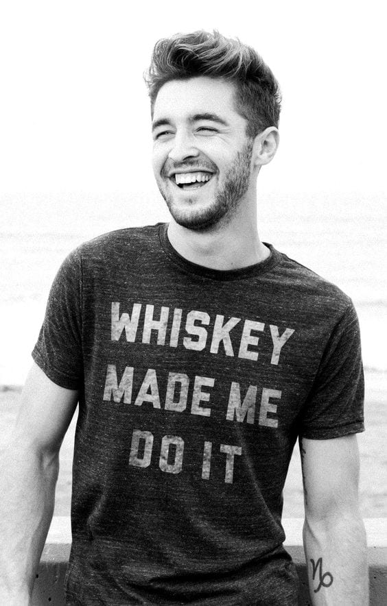slogan tee - whiskey made me do it slogan tee - whiskey made me do it