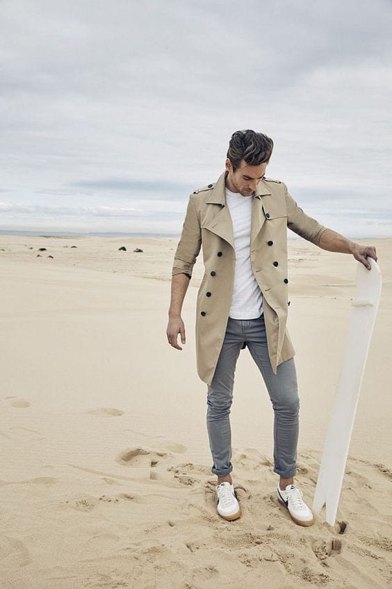 trench coat outfit on a beach trench coat outfit on a beach