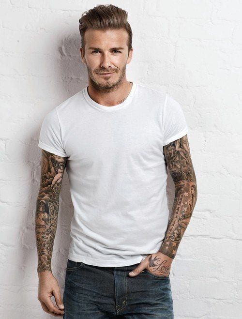 david beckham white tshirt look david beckham white tshirt look
