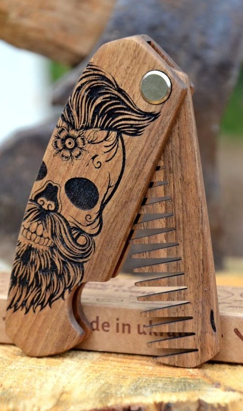 stylish wooden beard comb stylish wooden beard comb