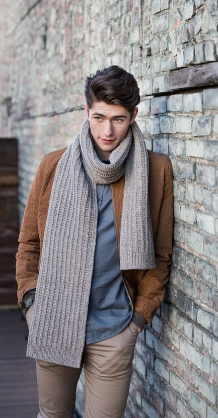 knit scarf for men knit scarf for men
