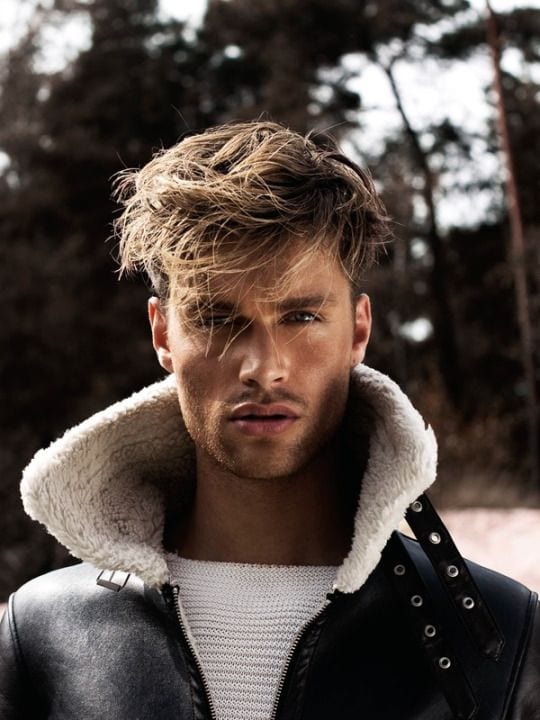 Messy hair fade style Messy hair fade style