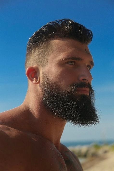 bearded fade style bearded fade style