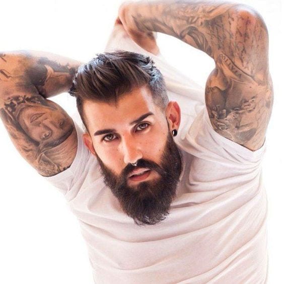 pompadour and beard pompadour and beard