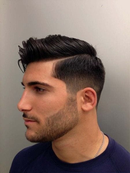 simple side part pompadour simple side part pompadour