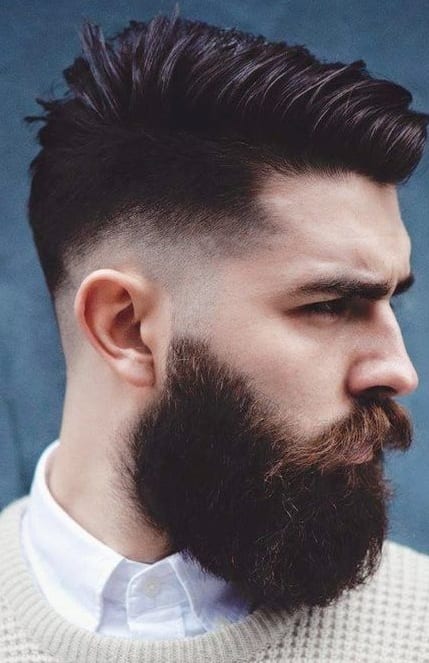 drop fade with beard drop fade with beard