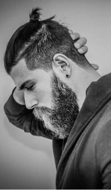 top knot fade look top knot fade look