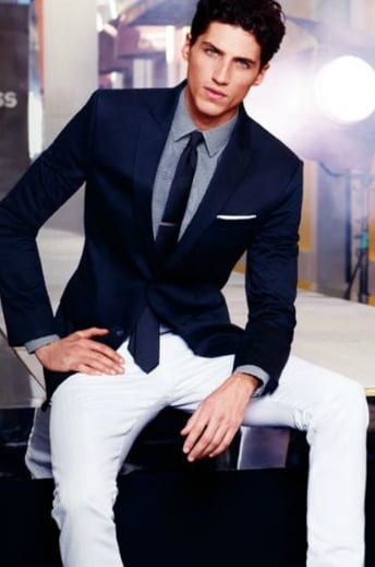 blue suit jacket with white pants blue suit jacket with white pants