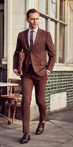 brown suit tom hiddleston brown suit tom hiddleston