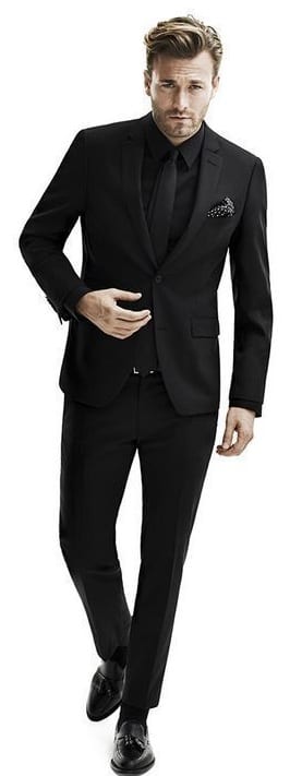 full black suit full black suit