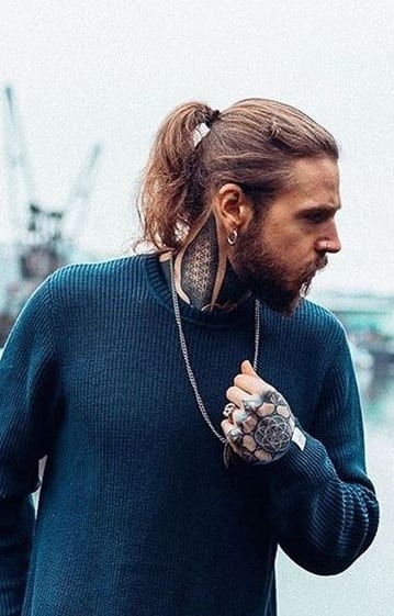 laid back ponytail for men laid back ponytail for men