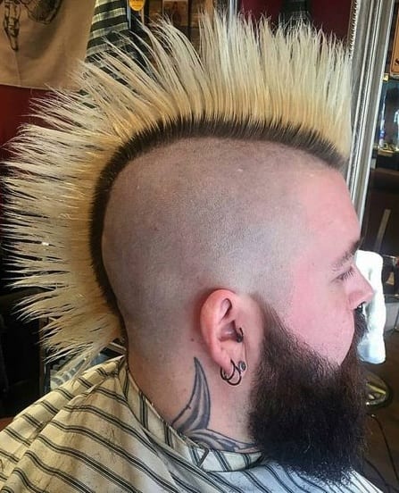 mohawk side shaved mohawk side shaved