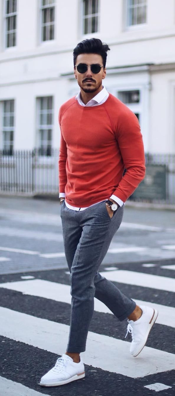 orange outfit -Medium skin tone men style orange outfit -Medium skin tone men style