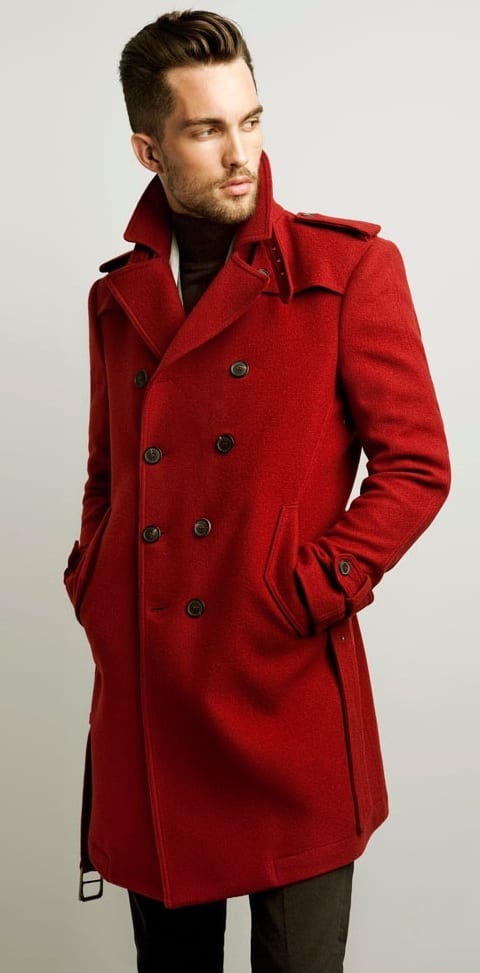 red pea coat red pea coat