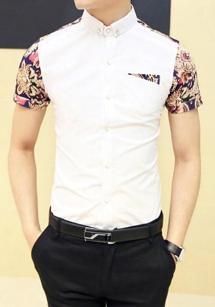 white shirt- Medium skin tone men avoid white shirt- Medium skin tone men avoid