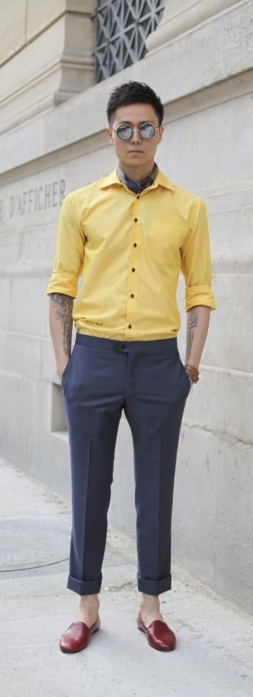 yellow outfit - Medium skin tone men style yellow outfit - Medium skin tone men style