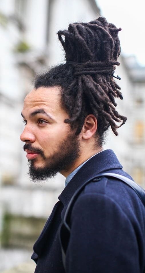 dreadlock man bun and cread dreadlock man bun and cread