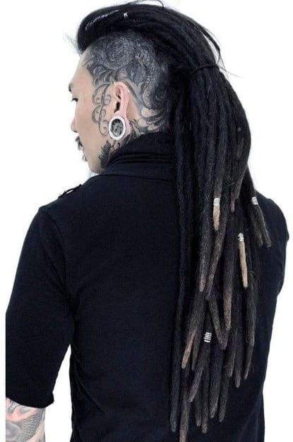 dreadlock undercut ponytail dreadlock undercut ponytail