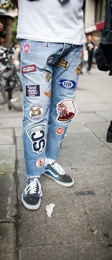 Patch Denim Outfit For Men Patch Denim Outfit For Men