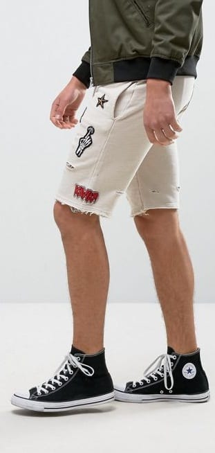 Patch Shorts Outfit For Men Patch Shorts Outfit For Men