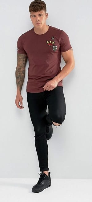 T-shirt Patch Outfit For Men T-shirt Patch Outfit For Men