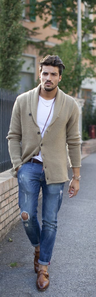 Street Style Cardigan Outfit Ideas For Men Street Style Cardigan Outfit Ideas For Men