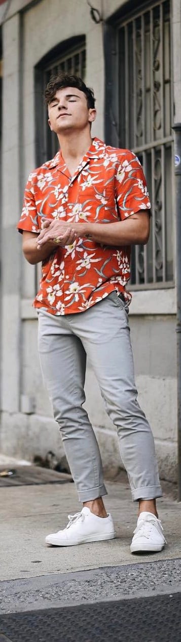 Trendy Printed Shirt Outfit Ideas For Men Trendy Printed Shirt Outfit Ideas For Men