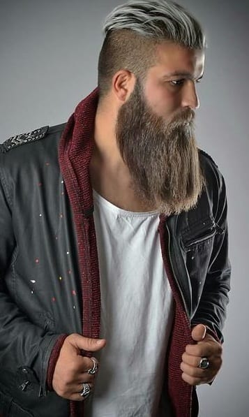 long beard and undercut long beard and undercut