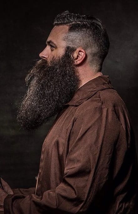 undercut with long beard undercut with long beard