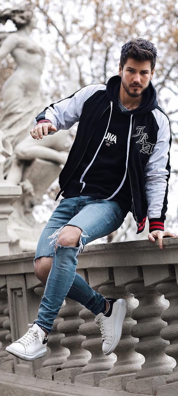 Street Style Bomber Jacket Outfit Ideas For Men Street Style Bomber Jacket Outfit Ideas For Men