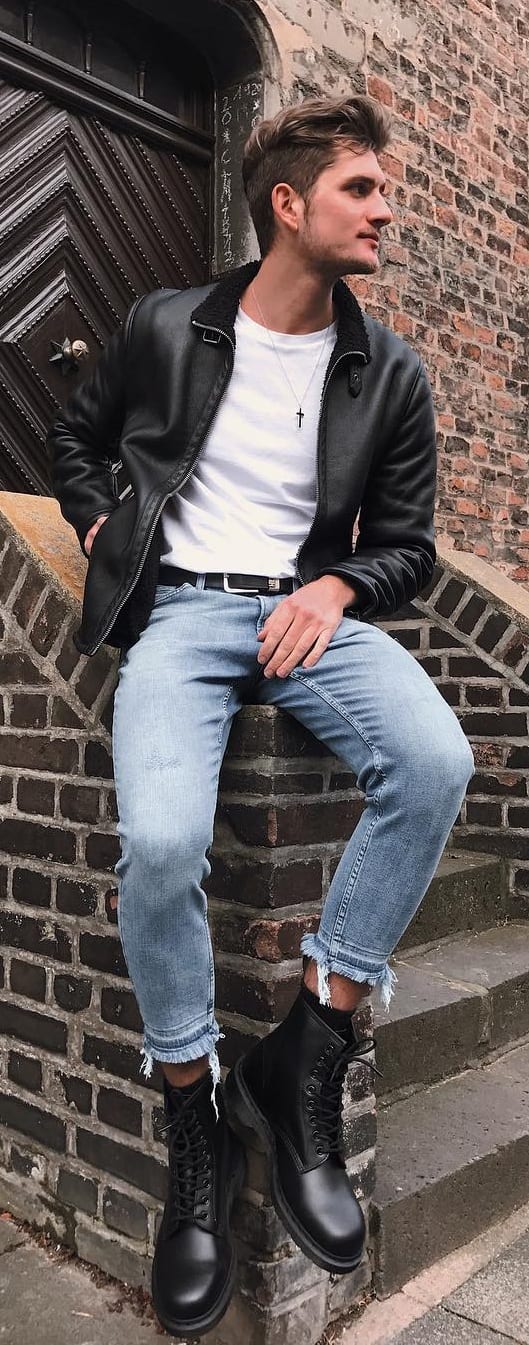Stunning Leather Jacket Outfit Ideas For Men Stunning Leather Jacket Outfit Ideas For Men