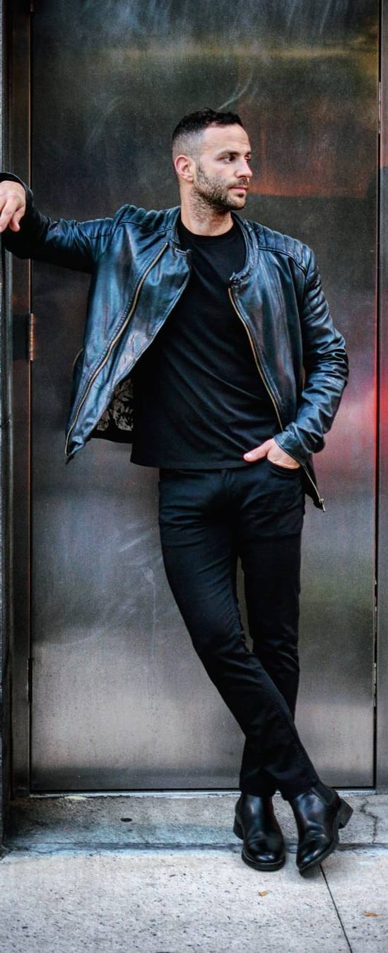 Stylish Leather Jacket Outfit Ideas For Men Stylish Leather Jacket Outfit Ideas For Men