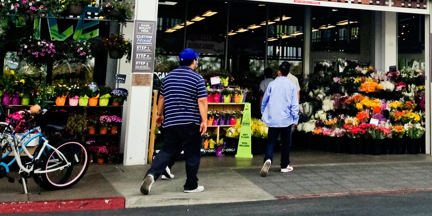Step out buy groceries Step out buy groceries
