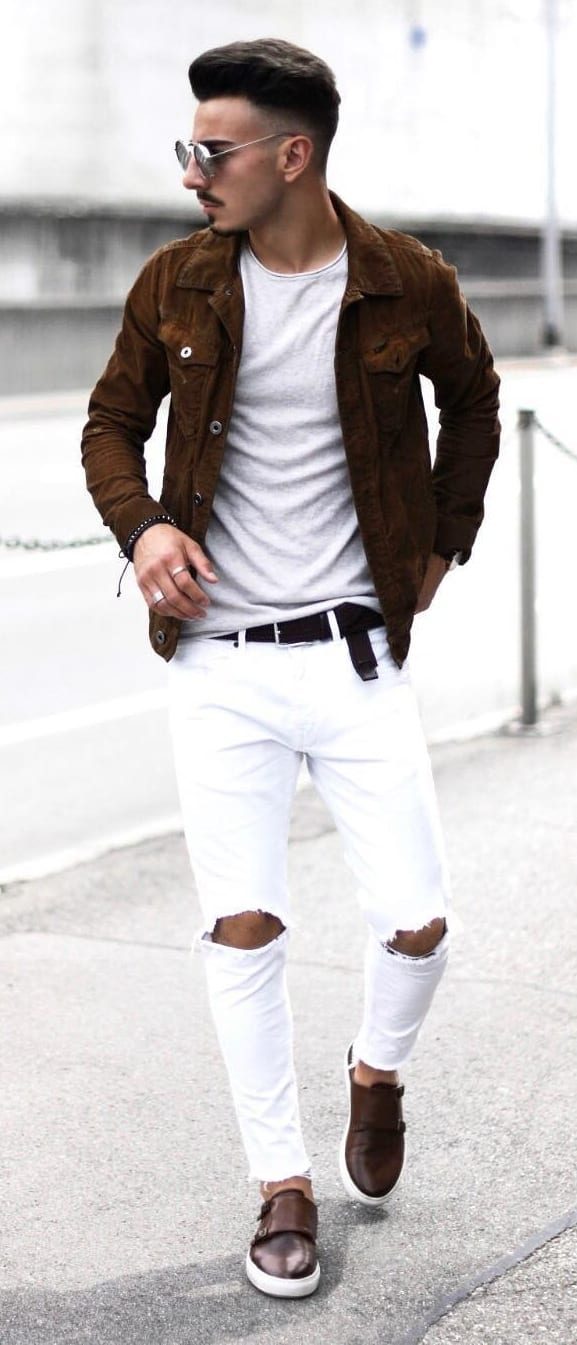Cool White Jeans Outfit Ideas For Guys Cool White Jeans Outfit Ideas For Guys