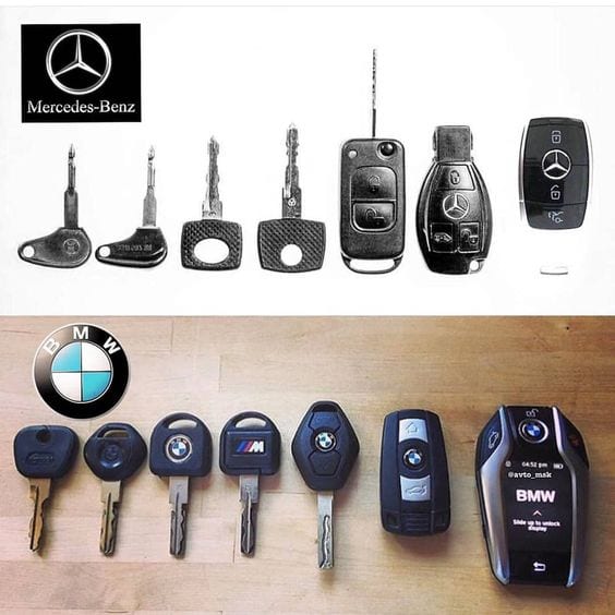 Mercedes Benz And BMW car keys Mercedes Benz And BMW car keys