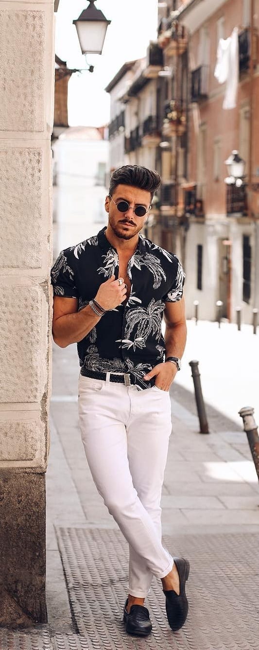 Simple White Jeans Outfit Ideas For Men Simple White Jeans Outfit Ideas For Men