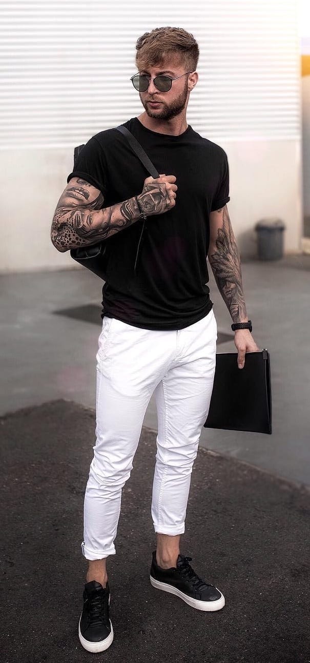 Stylish White Jeans Outfit Ideas For Men Stylish White Jeans Outfit Ideas For Men