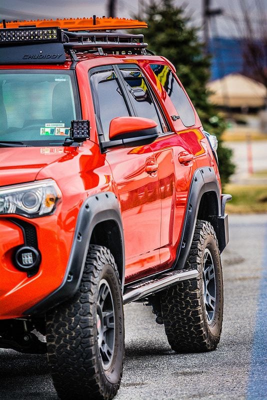 TOYOTA COOL SUV IN ORANGE TOYOTA COOL SUV IN ORANGE