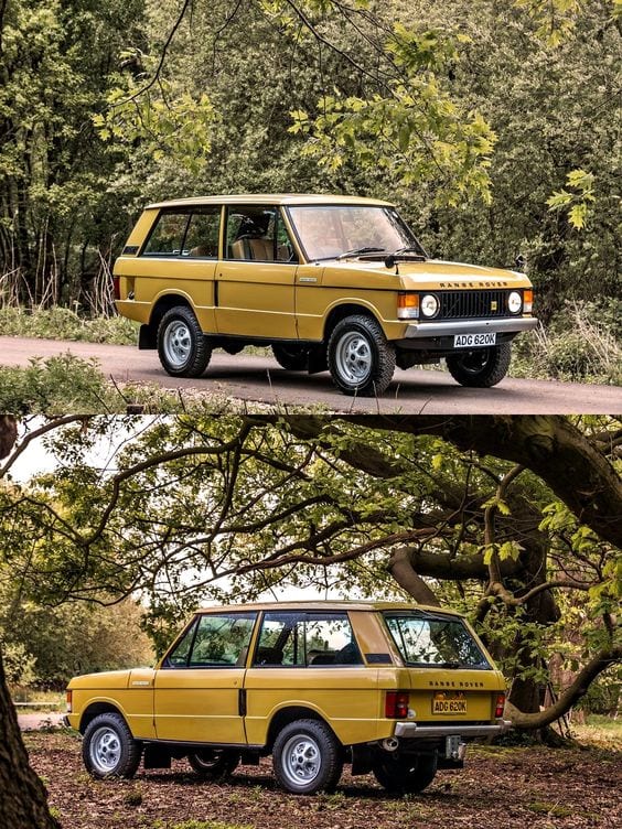 YELLOW CLASSIC RANGE ROVER YELLOW CLASSIC RANGE ROVER