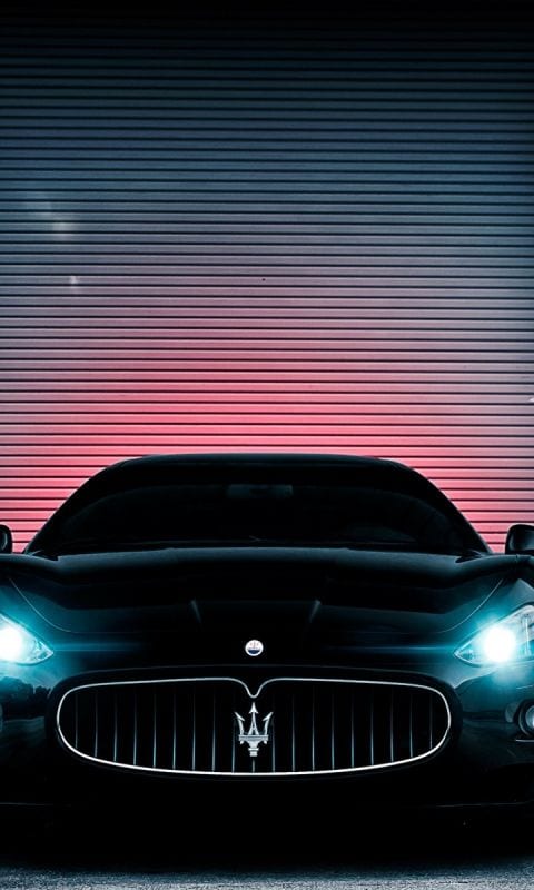 maserati black with lights wallpaper maserati black with lights wallpaper