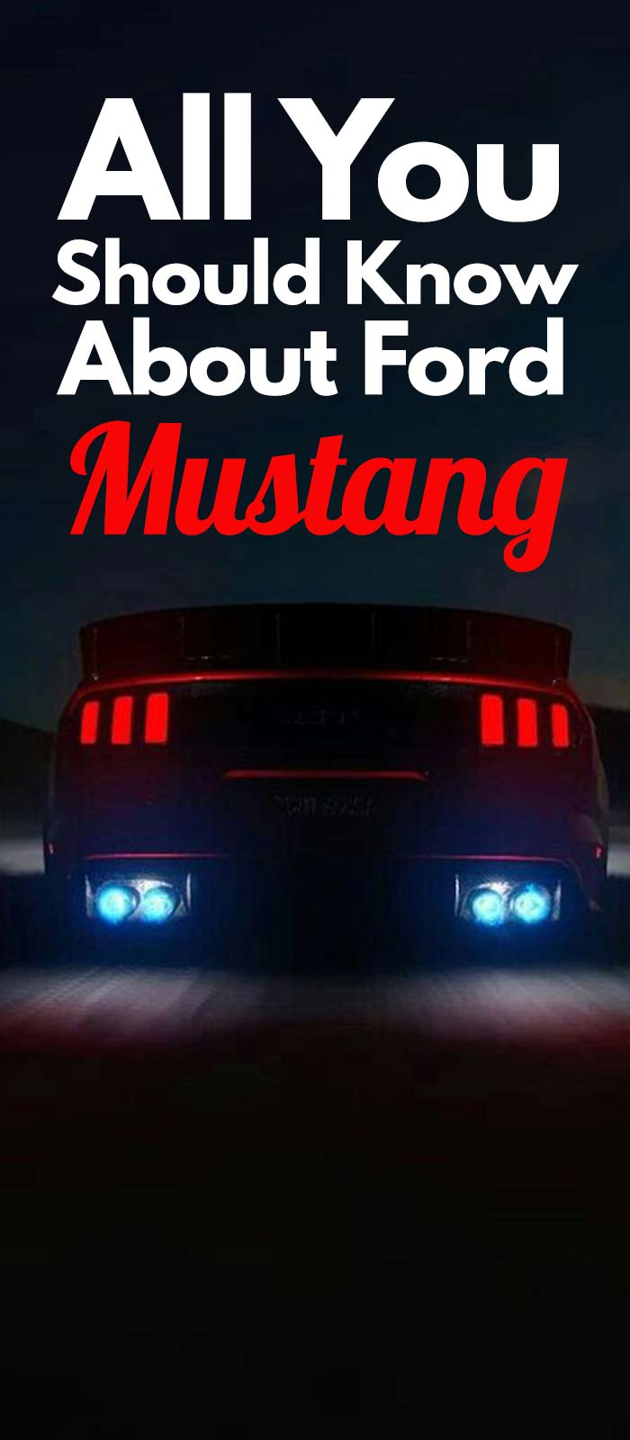 All You Should Know About Ford MUSTANG All You Should Know About Ford MUSTANG