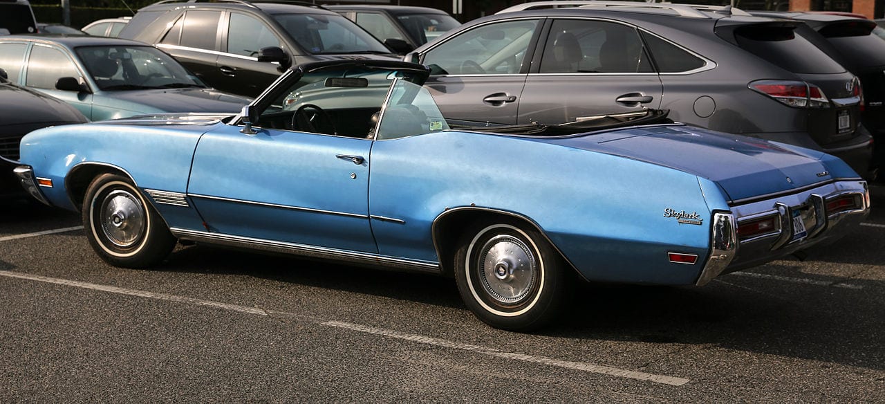 Blue Convertible Buick Skylark Blue Convertible Buick Skylark