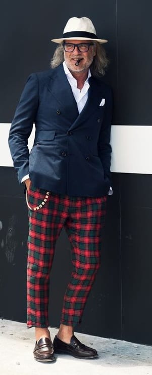 Classy Red Plaid Look for men Classy Red Plaid Look for men