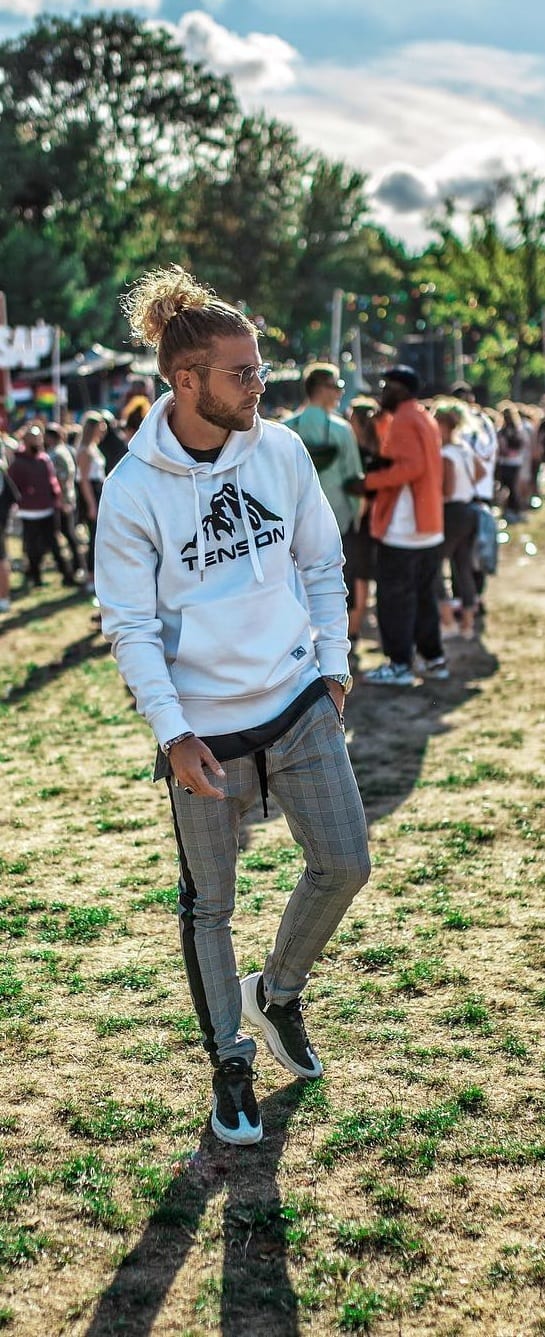 Cool Casual Plaid Joggers Outfit for men Cool Casual Plaid Joggers Outfit for men