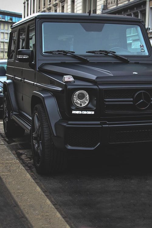 G WAGON MATTE BLACK MERCEDES SUV G WAGON MATTE BLACK MERCEDES SUV