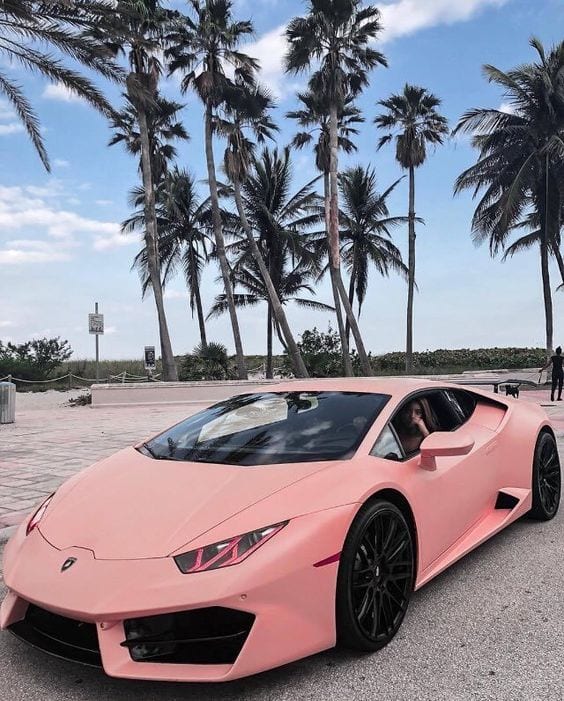 LAMBORGHINI PINK MATTE ON BEACH LAMBORGHINI PINK MATTE ON BEACH