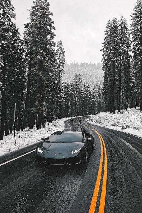 LAMBORGHINI BLACK WINTER LAMBORGHINI BLACK WINTER